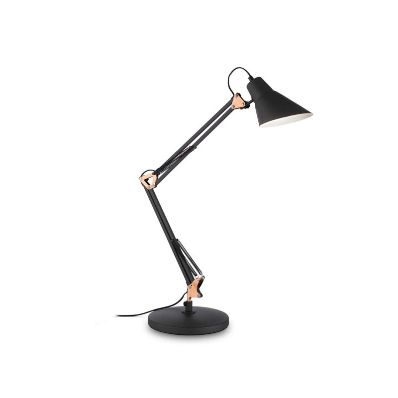 IdealLux-061160 - Sally - Black & Copper Adjustable Desk Lamp