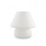 Prato - White Glass Table Lamp ∅ 22.5 cm