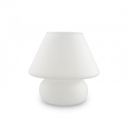 Prato - White Glass Table Lamp ∅ 22.5 cm