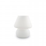 Prato - White Glass Table Lamp ∅ 16.5 cm