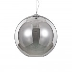 Nemo - Chrome Pendant with Smoked Glass Ø 50 cm