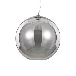Nemo - Chrome Pendant with Smoked Glass Ø 50 cm
