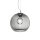 IdealLux-094229 - Nemo - Chrome Pendant with Smoked Glass Ø 40 cm