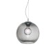 IdealLux-094236 - Nemo - Chrome Pendant with Smoked Glass Ø 30 cm