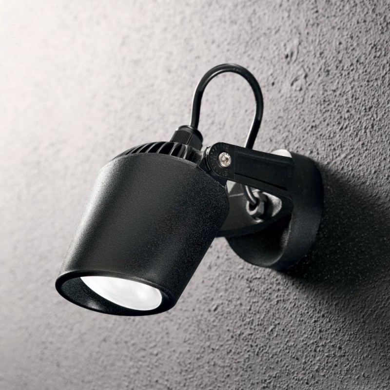 IdealLux-096476 - Elio - Black CCT Wall Lamp IP66