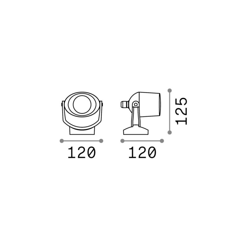 IdealLux-096483 - Elio - White CCT Wall Lamp IP66
