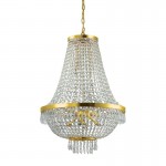 Caesar - Gold 12 Light Chandelier with Crystal