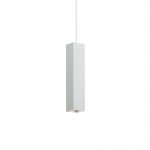 Look Square - Matt White Pendant Ø 6 cm