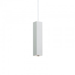 Look Square - Matt White Pendant Ø 6 cm