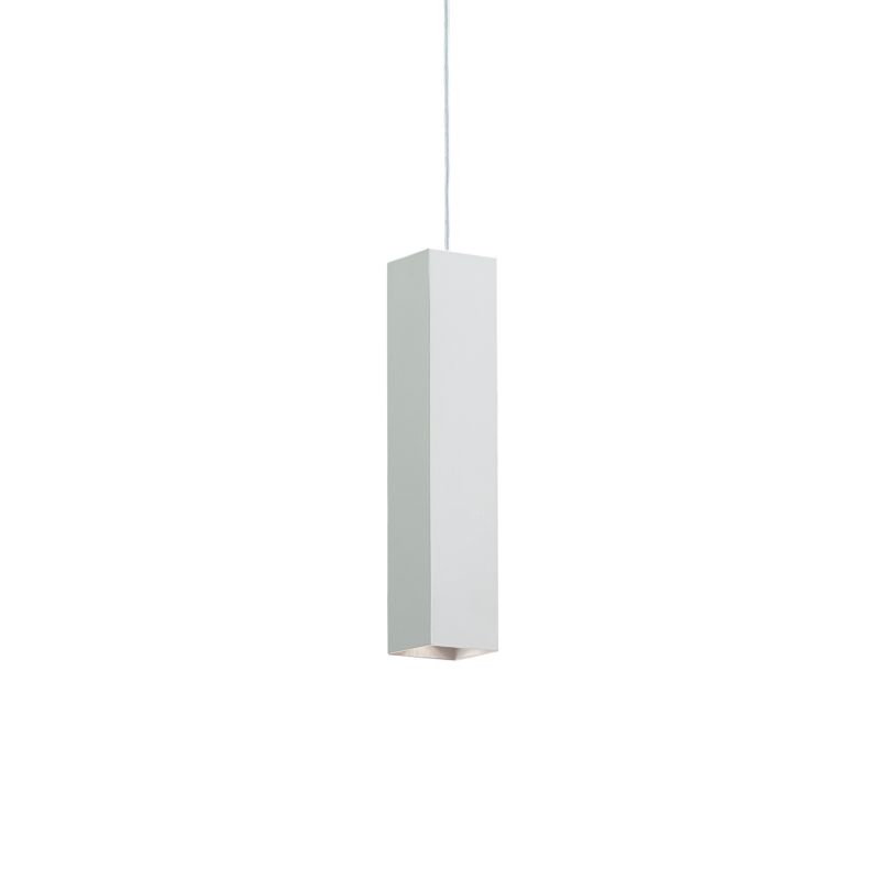 IdealLux-126906 - Look Square - Matt White Pendant Ø 6 cm