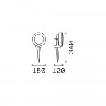 Litio - IP66 Grey CCT Spike Spot