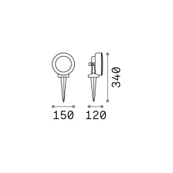 Litio - IP66 Grey CCT Spike Spot