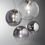 Nemo - Chrome Pendant with Ombre Glass Ø 30 cm