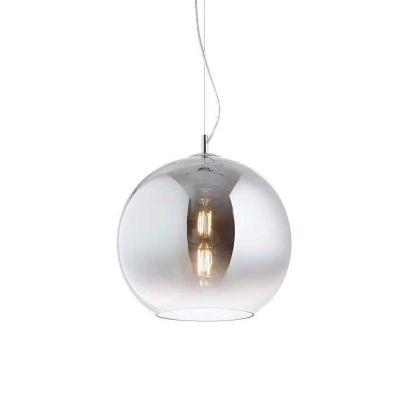 IdealLux-149592 - Nemo - Chrome Pendant with Ombre Glass Ø 30 cm
