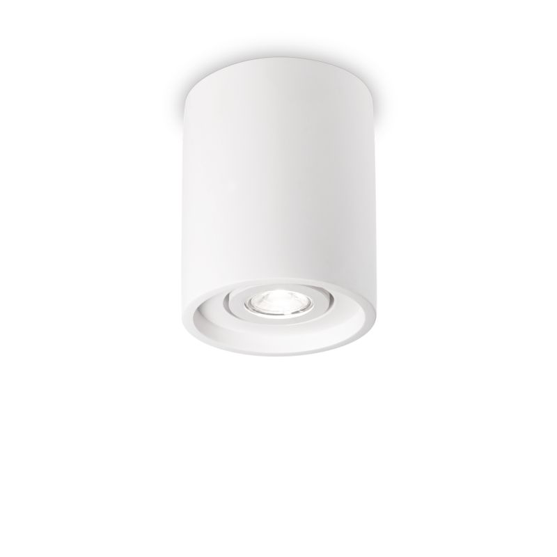 IdealLux-150420 - Oak - Surface-Mounted Adjustable White Gypsum Spotlight Ø 13.5 cm