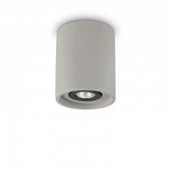 Oak - Surface-Mounted Adjustable Grey Concrete Spotlight Ø 13.5 cm