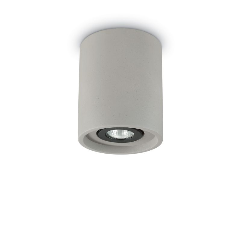 IdealLux-150437 - Oak - Surface-Mounted Adjustable Grey Concrete Spotlight Ø 13.5 cm