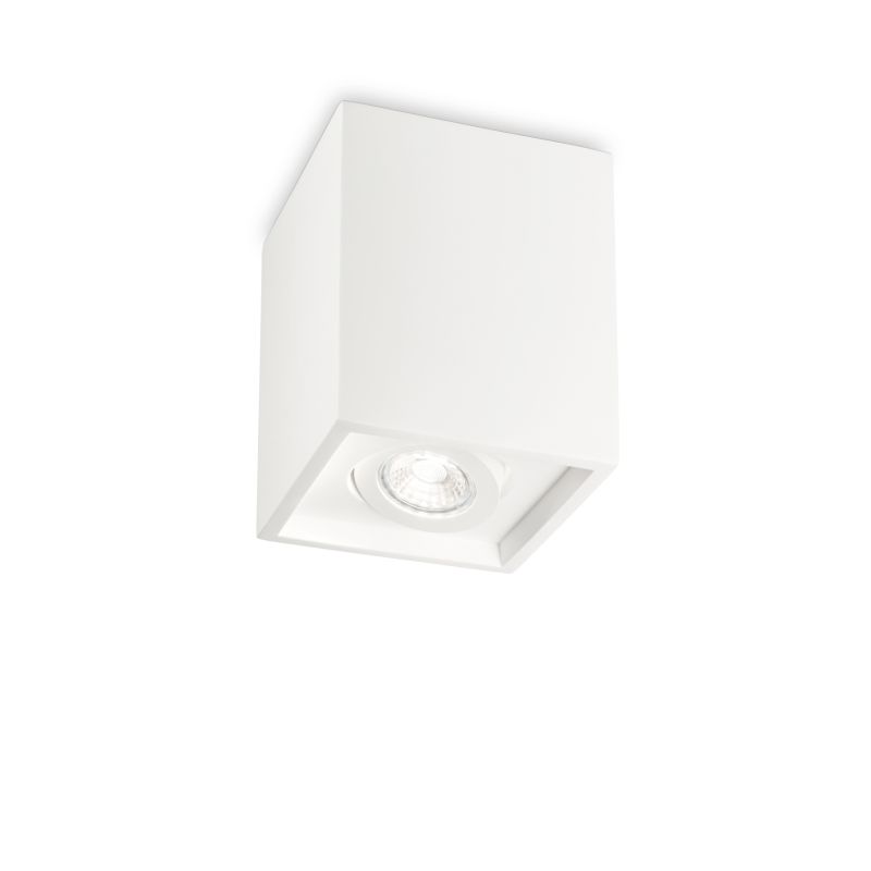 IdealLux-150468 - Oak - Surface-Mounted Adjustable White Gypsum Spotlight Ø 13.5 cm