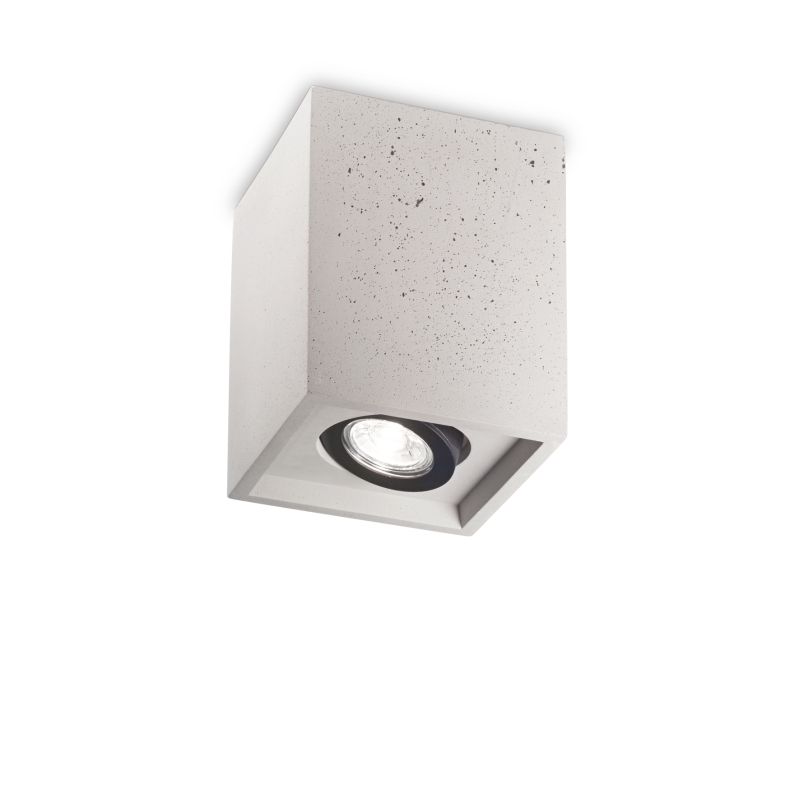IdealLux-150475 - Oak - Surface-Mounted Adjustable Grey Concrete Spotlight Ø 13.5 cm