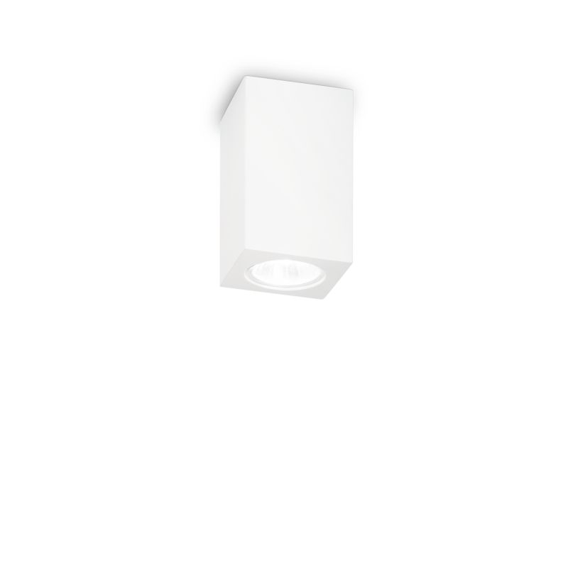 IdealLux-155791 - Tower - Surface-Mounted White Gypsum Spotlight Ø 7 cm