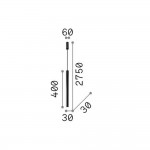 Look LED - Black LED Pendant Ø 6 cm