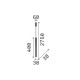 IdealLux-156699 - Look LED - Black LED Pendant Ø 6 cm