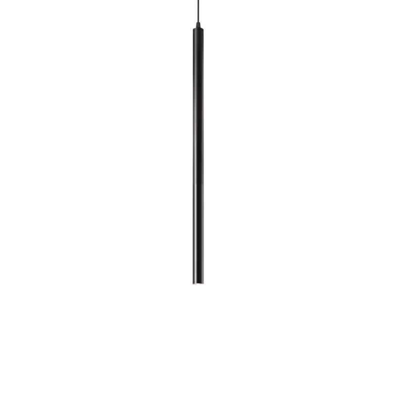 IdealLux-156699 - Ultrathin - LED Black Round Pendant
