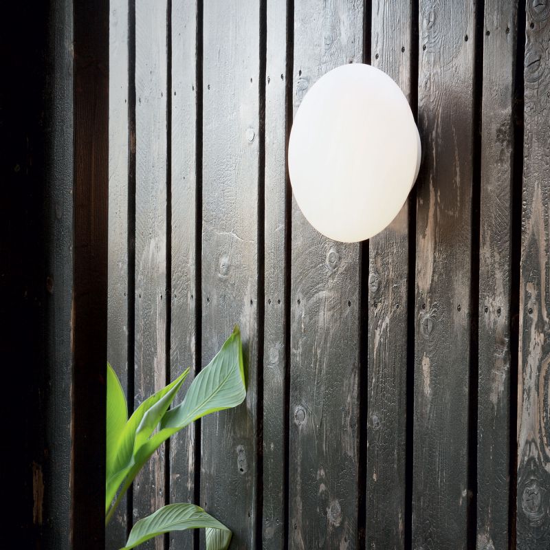 IdealLux-158907 - Bubble - Outdoor Matt White Wall/Ceiling Lamp