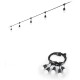 IdealLux-159836 - Fiesta - Outdoor Black Cable with 5 Lights