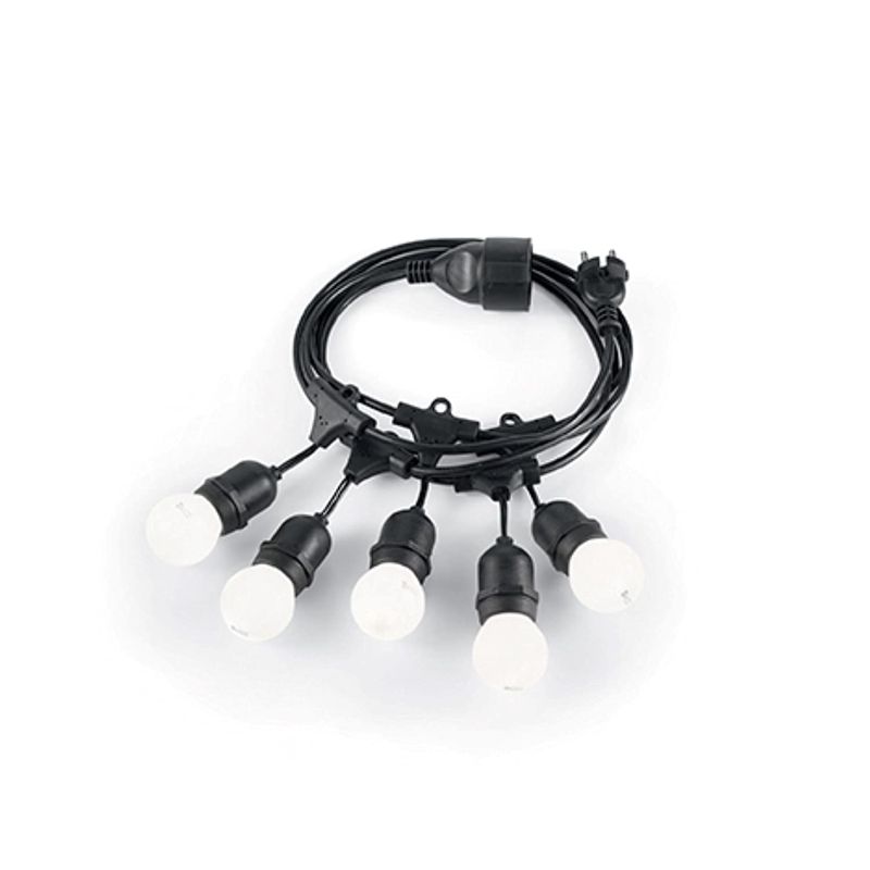 IdealLux-159836 - Fiesta - Outdoor Black Cable with 5 Lights