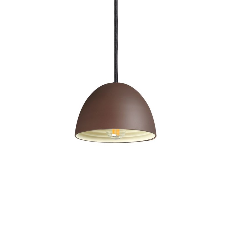 IdealLux-174204 - Folk - Matt Brown Pendant ∅ 18 cm
