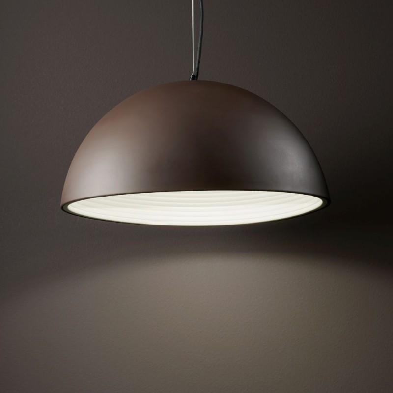IdealLux-174211 - Folk - Matt Brown Pendant ∅ 40 cm