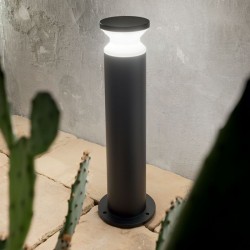 Torre - Outdoor Black Bollard