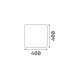 IdealLux-191584 - Luna - IP44 White Post 40 cm
