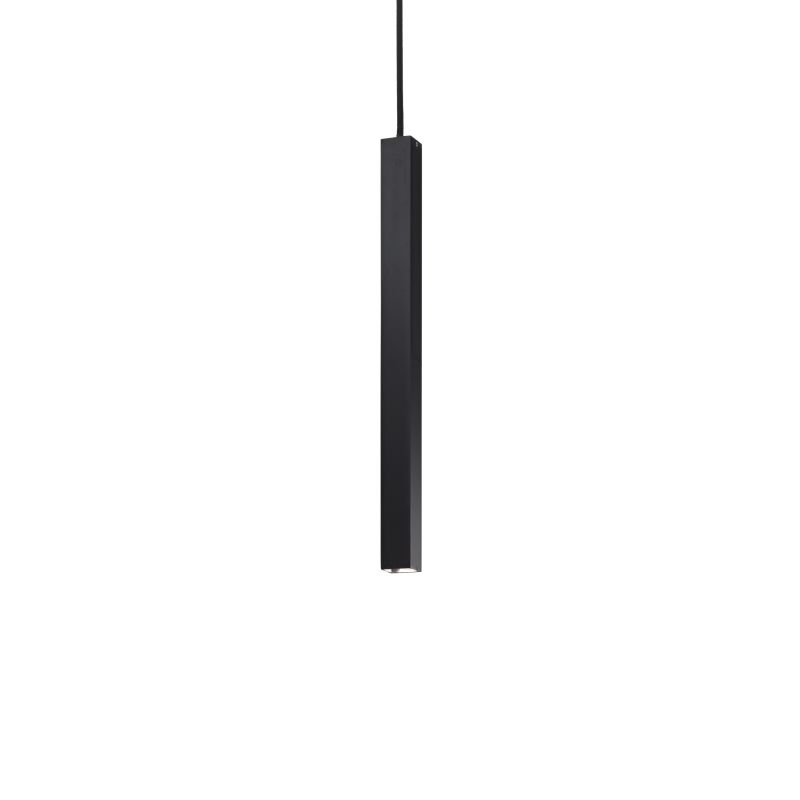 IdealLux-194202 - Ultrathin - LED Black Square Pendant
