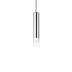 Look - Chrome Pendant with Transparent Glass Ø 6 cm