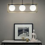 Lingotto - Black & Matt Brass 3 Light over Island Fitting with White Globes Lingotto - Black & Matt Brass 3 Light over Island Fitting with White Globes