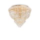 IdealLux-201016 - Dubai - Brass 6 Light Ceiling Lamp with Crystal