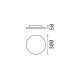 IdealLux-202945 - Mib - IP65 White LED Flush 4000K