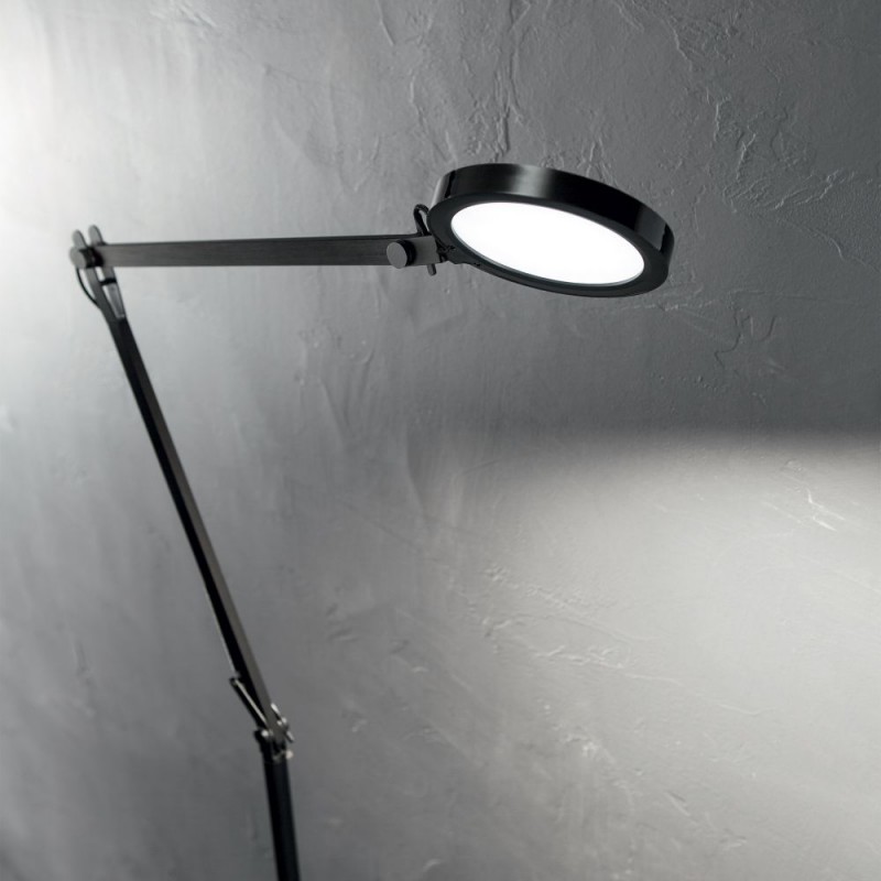 IdealLux-204949 - Futura - Black Floor Lamp 4000K