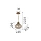 IdealLux-205281 - Onion - Brown Pendant ∅ 23.5 cm