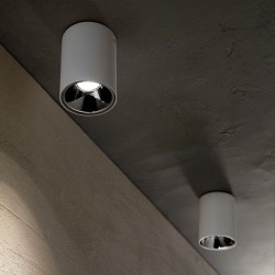 Nitro - Surface-Mounted White Cylindrical LED Spotlight Ø 9 cm Nitro - Surface-Mounted White Cylindrical LED Spotlight Ø 9 cm