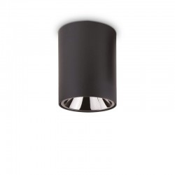 Nitro - Surface-Mounted Black Cylindrical LED Spotlight Ø 9 cm