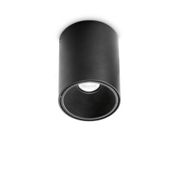 Nitro - Surface-Mounted Black Cylindrical LED Spotlight Ø 9 cm