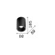 IdealLux-205991 - Nitro - Surface-Mounted White Cylindrical LED Spotlight Ø 8 cm