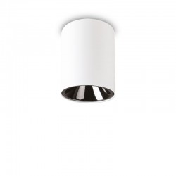Nitro - Surface-Mounted White Cylindrical LED Spotlight Ø 8 cm