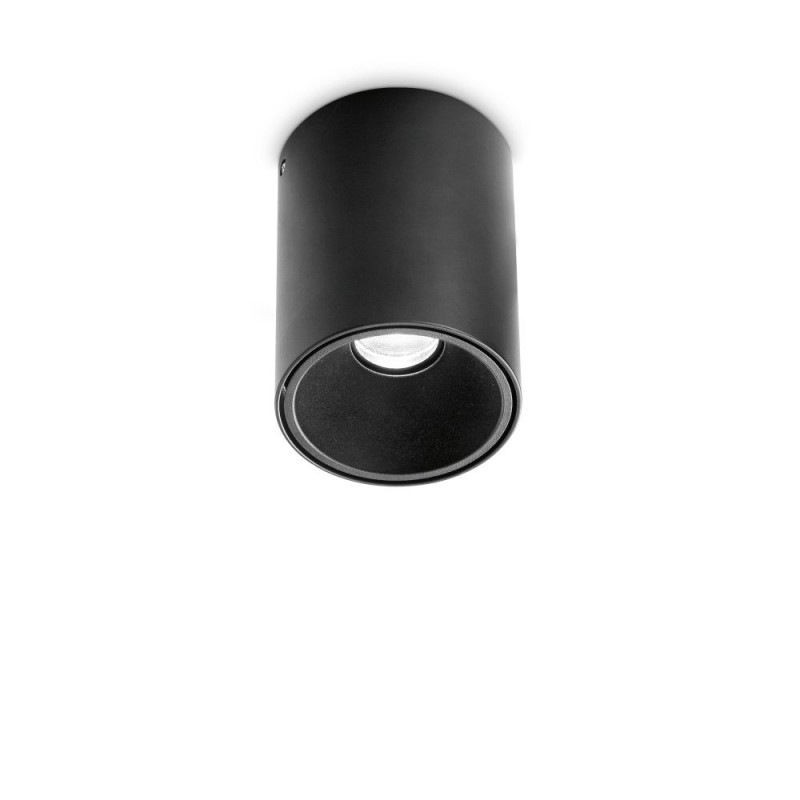 IdealLux-206004 - Nitro - Surface-Mounted Black Cylindrical LED Spotlight Ø 8 cm