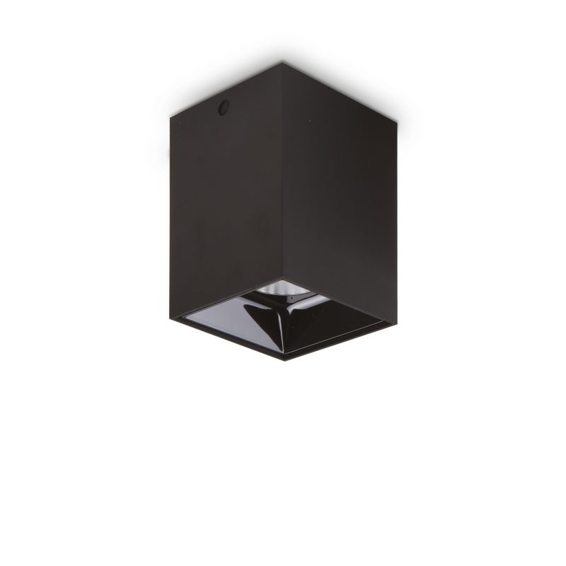 IdealLux-206028 - Nitro - Surface-Mounted Black Square Spotlight 7.5 cm