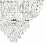 Dubai - Chrome 6 Light Ceiling Lamp with Crystal