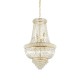 IdealLux-207216 - Dubai - Brass 10 Light Chandelier with Crystal